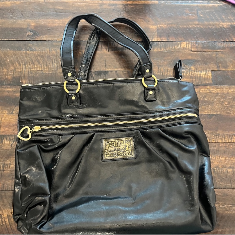 Patent Leather Coach Tote Bag